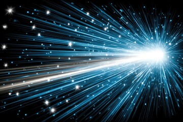 Poster - blazing light burst, radiating outward