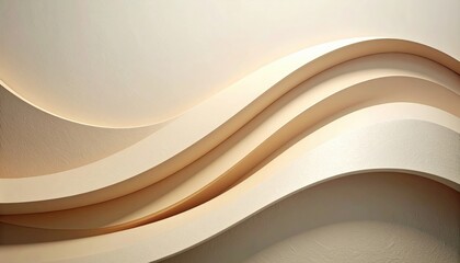 Poster - Elegant waves of abstract design modern interior wall art minimalist style contemporary space aesthetic concept