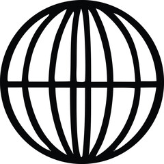 Poster - A vector illustration depicts the Earth globe, a global symbol for internet and worldwide web concepts