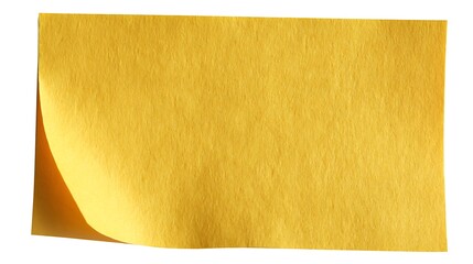 Poster - Yellow sticky post note isolated on white or