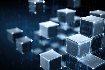 Poster - Abstract digital cube network