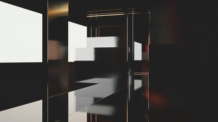 Poster - Abstract colorful light reflections in a dark environment. Digital artwork of spectrum with vibrant color and black background. Digital art for design and print. Dynamic pattern design. Flare. AIG53.