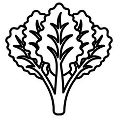 Kale icon art vector