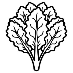 kale icon art vector