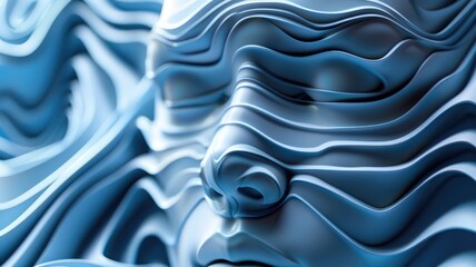 Poster - Abstract mysterious shape wave express and emphasize energetic signal. Seamless texture of vividness curve swirl convey sense of harmony and wonderful scene perfect for effect, graphic design. AIG53.