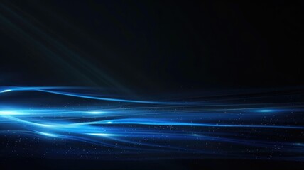 Poster - Sparkling laser beam effect dash with high-speed shine and emit electric light express fantasy scene convey sense of energy moving and flowing with dynamic perfect for science fictional design. AIG53.