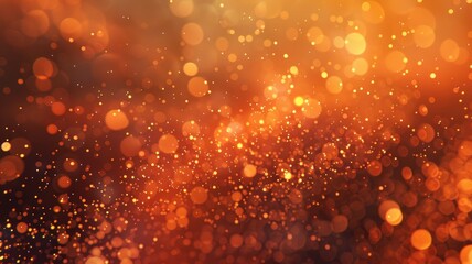 Poster - The abstract picture about warm tone colorful particle lighting lights creating a blurred and festive background. Sparkling lights evoke a sense of celebration and joy perfect for party theme. AIG53.