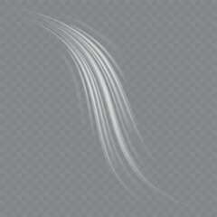 Poster - Stream of fresh wind png. Imitation of the exit of cold air from the air conditioner.