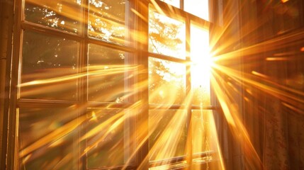 Poster - sunlight through house window stock photo --ar 16:9 --raw --v 6 job id: f175d595-f8e1-4909-a398-af0e