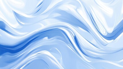Poster - Abstract swirling blue and white marble texture background.