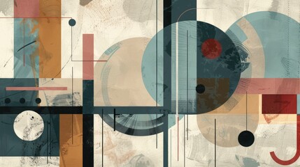Poster - Abstract colorful geometric shapes effect on surface of digital cyber design express scene of cyberspace style. High tech pixel of data scenery in pattern perfect for wallpaper and background. AIG51.
