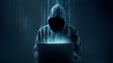 Poster - online security phishing scam the invisible threat concept illustration digital technology and finan