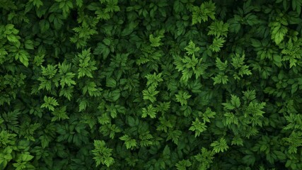 Poster - Creating a dense and lush backdrop, vibrant green leaves form a rich natural tapestry, ideal for enhancing nature themed projects and designs with organic beauty and texture