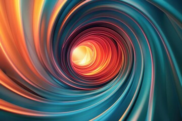 Poster - Abstract composition with intertwined vibrant pastel color curve on a dark background. Background image of digital wave with swirling patten and vibrant color. Overlapping curving line pattern. AIG51.