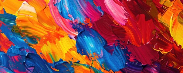 Poster - Abstract vivid colorful wave flowing express energetic texture. Seamless texture of vividness curve swirling convey sense of harmony and wonderful scene perfect for effect and graphic design. AIG61.