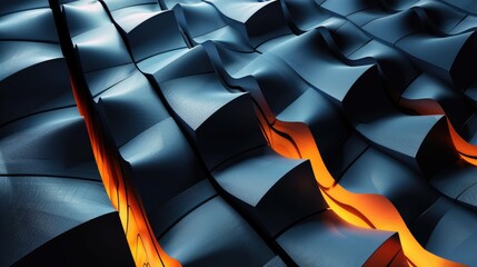 Poster - Abstract vivid color wave flowing express the energetic signal. Seamless texture of vividness curve swirling convey sense of harmony and wonderful scene perfect for effect and graphic design. AIG51.
