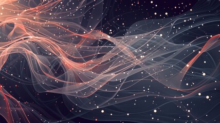 Poster - Abstract vivid color wave express and emphasize energetic signal. Seamless texture of vividness curve swirling convey sense of harmony and wonderful scene perfect for effect and graphic design. AIG53.