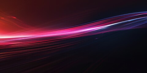 Poster - Abstract of neon light glowing with digital technology design. High tech vivid laser illuminated with contemporary concept in cyberspace style perfect for cyber theme background and wallpaper. AIG51.