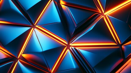 Poster - Abstract geometric pattern, vibrant colors