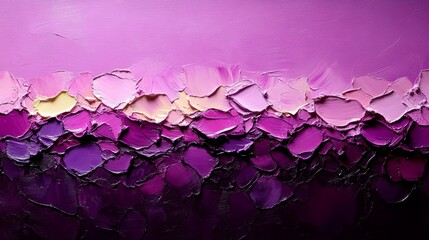 Aufkleber - Purple Haze: An abstract painting showcases a harmonious blend of purple hues, evoking a sense of serenity and artistic expression through the delicate application of brushstrokes.