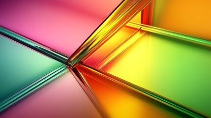 Poster - Abstract geometric shapes in vibrant colors (53)