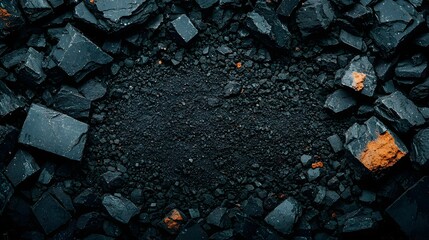Poster - A close up photograph showcasing the detailed texture and composition of a mineral sample under soft even lighting and a clean uncluttered background