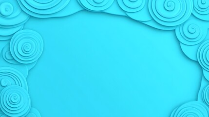 Poster - Abstract geometric teal background