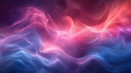 Poster - Abstract picture colorful light particle with digital technology style design connecting become dynamic of electric wave movement represent about flowing of data or structure of network system. AIG53.