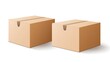 © Manny - Professional blank cardboard boxes mockups for packaging design on white background