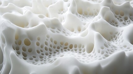 Aufkleber - Abstract White Porous Structure