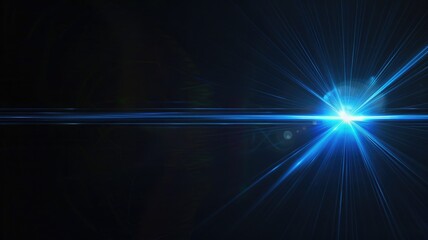 Poster - Sparkling laser beam effect dash with high-speed shine and emit electric light express fantasy scene convey sense of energy moving and flowing with dynamic perfect for science fictional design. AIG53.