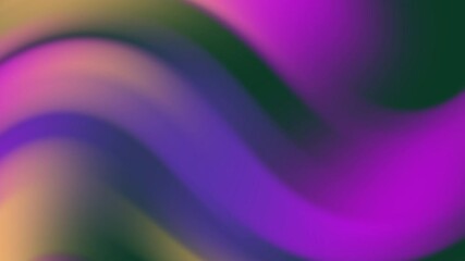 Poster - Abstract Gradient Wave Animation with Flowing Purple, Pink, and Green Colors