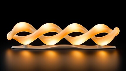 Poster - A glowing DNA strand against a dark background, symbolizing genetics and innovation