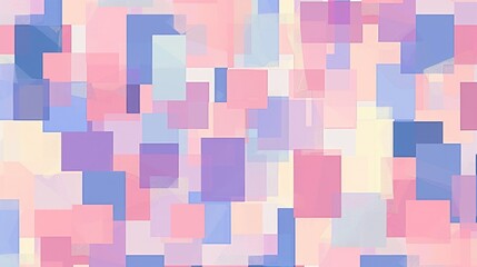 Fototapete - Abstract geometric pattern with pastel rectangles in diagonal arrangement. Digital art for modern and colorful design. Background image of gradient pastel colorful color with various texture. AIG51.