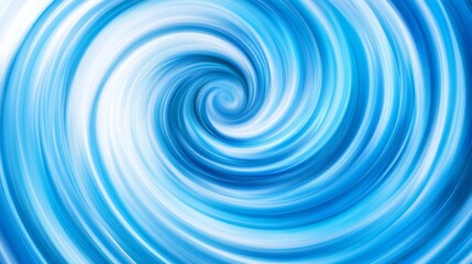 Poster - Abstract Blue Swirl Vortex - An of a mesmerizing blue and white spiral vortex. Perfect for backgrounds or abstract designs