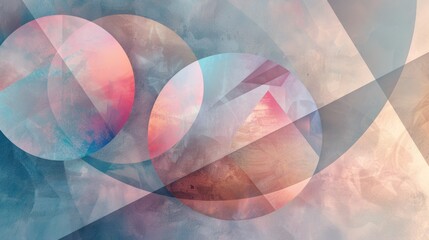 Poster - Abstract circle geometric shapes effect on surface of digital cyber design express scene of cyberspace style. High tech round style of scenery in pattern perfect for wallpaper and background. AIG61.