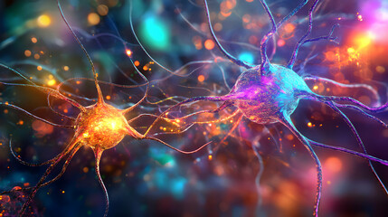 Poster - Vibrant Neural Network: An Abstract Depiction of Synaptic Communication