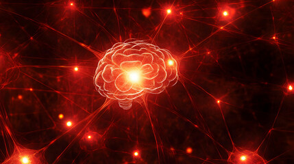 Poster - A Red Neural Network Representation of the Human Brain in a Simulated Universe