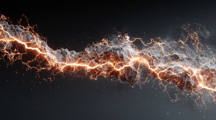 Poster - Dynamic lightning streaks against a dark background, showcasing energy and movement.