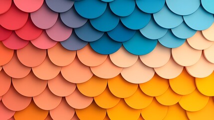 Poster - Abstract Colorful Circle Pattern Background