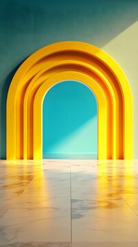 Abstract Geometric Archway Product Podium