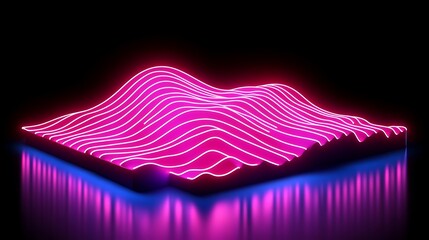 Poster - Abstract neon landscape (6)