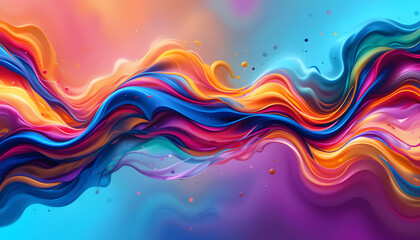 abstract fluid art background with colorful gradients and modern design 