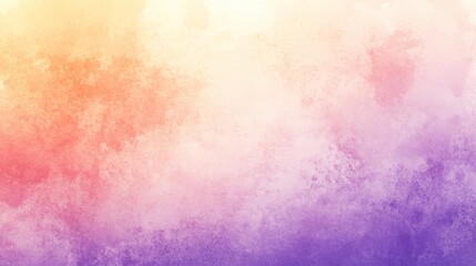 Poster - Subtle gradient watercolor wash texture in peach, pink and purple hues