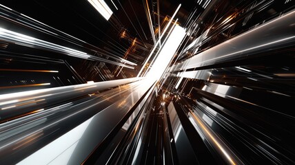 Fototapete - This abstract image features dynamic lines and shapes, creating a sense of movement and energy. Perfect for technology and modern design themes.
