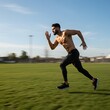 © Josh Zachary - Handsome man in motion blur, fitness sprint
