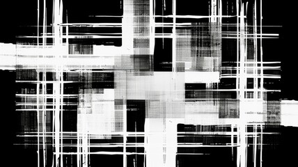 Fototapete - Abstract digital shape or line of technological cyber style particle design connect in surreal electric style shape designing. High tech scene express mysterious pattern perfect for wallpaper. AIG53.