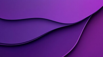 Poster - Abstract purple layered waves