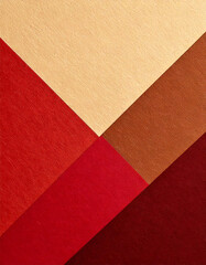 Leinwandbilder - Abstract geometric background of red, brown and beige triangles.