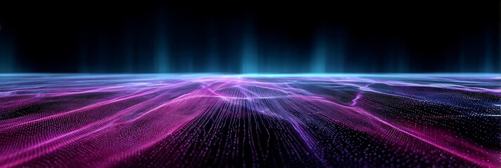 Poster - Vibrant LED Tunnel Abstract - Swirling LED lights create an abstract tunnel symbolizing technology, innovation, energy, connection, and the future